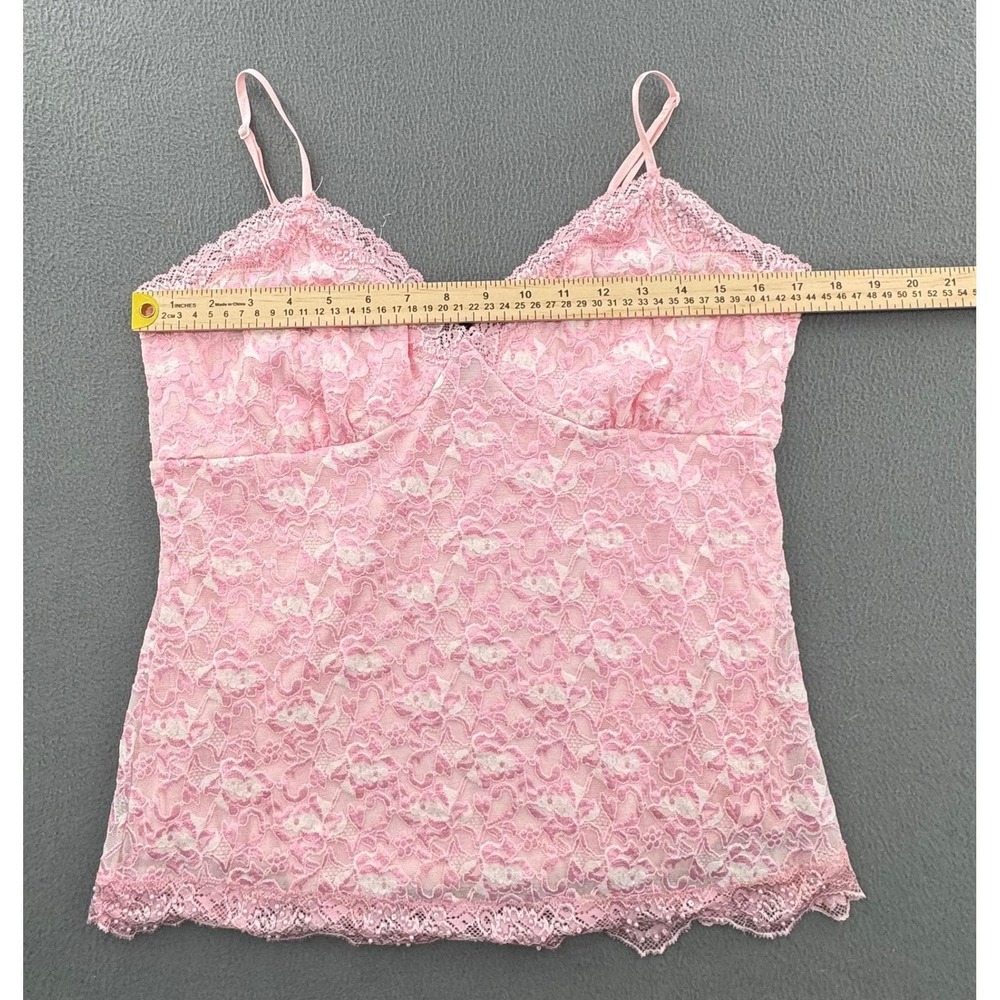 j.t.b. Y2K Lace Cami XL Pastel Pink Floral Fairy Romantic Balletcore Coquette - Picture 10 of 13